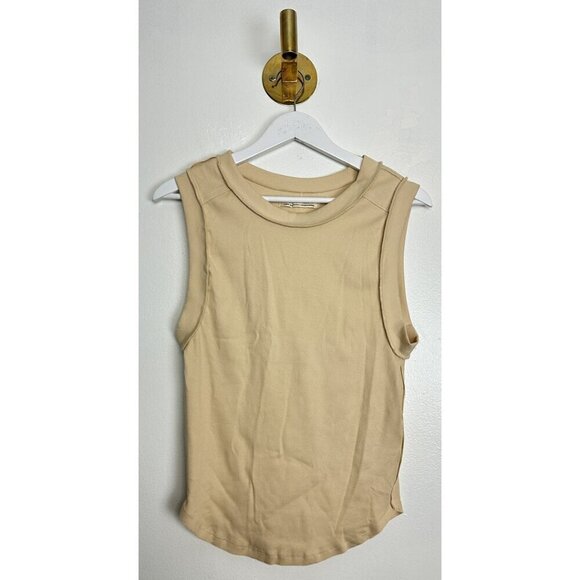 FREE PEOPLE We The Free Kate Tee in Bleached Sand Size Large - Picture 5 of 13